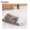 2018 New Electric Smart Cat Toy Set Funny Cat Stick Crazy Mouse chasing scratching Donut shape Auto Toy with feather