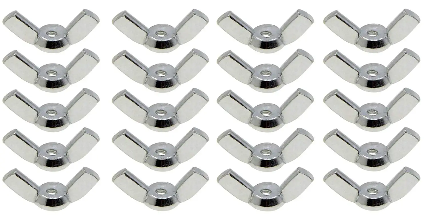 YXQ M3 Wing Nuts M3-0.5mm Metric Thread Wingnut Set Hardware Nut Fasteners Wrench Tools 20Pcs