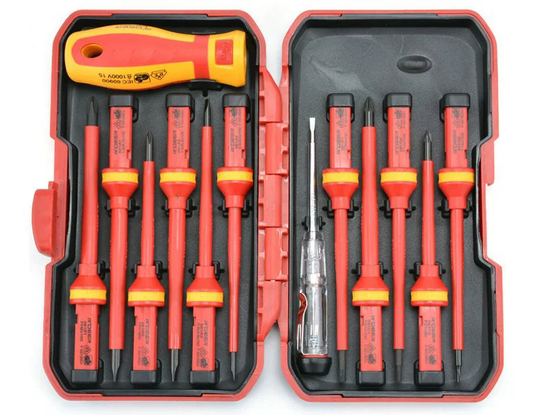 1000v 13 Pcs Electronic Insulated Screwdriver Set High Voltage 1000v
