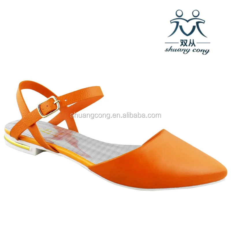 ladies fashion shoes latest women flat plastic sandals 2016 woman pointed shoes