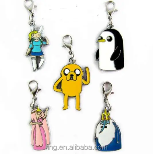 Phi&ecirc;u lưu Thời Gian Keychain Finn/Jake/BMO D&acirc;y Đeo Điện Thoại 5 Phong C&aacute;ch Phim Hoạt H&igrave;nh Mặt D&acirc;y Chuyền