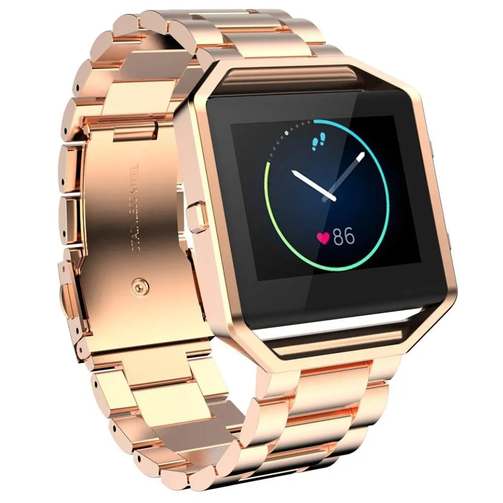 For Fitbit Blaze Stainless Steel Watch Band ,Binmer(TM) Stailess Steel Bracelet Strap Watch Band