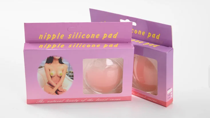 Thin Reusable biological silicone Adhesive free size Silicone Nipple Covers