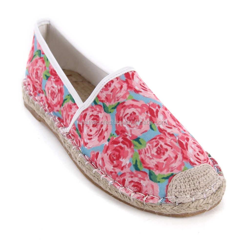 embroidered canvas shoes