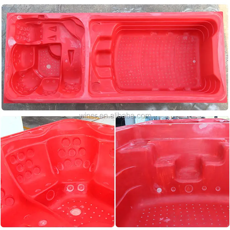 New Style Acrylic Rectangular Spa Mould Above Ground Swimming Pool Mold