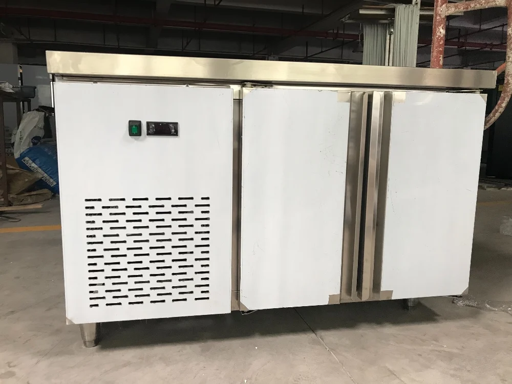 Binliac 1.2m Deep Temperature Work Table Stainless Steel Refrigerator