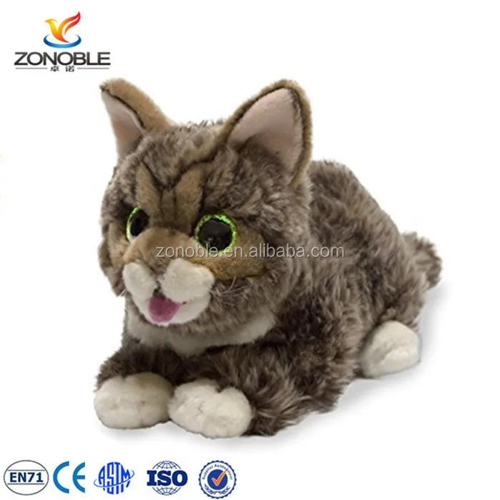 brown tabby cat plush