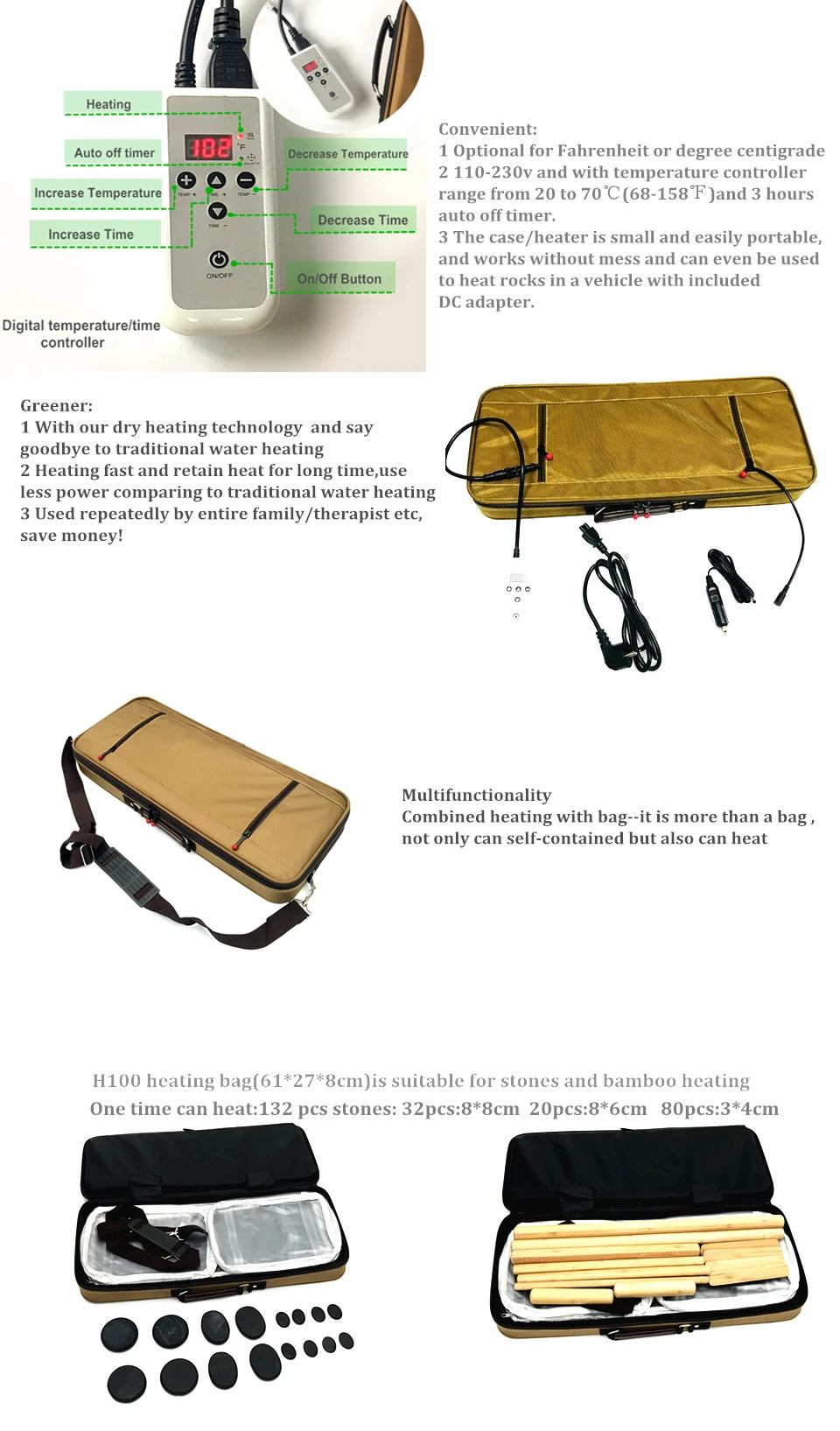 hot stone heater bag