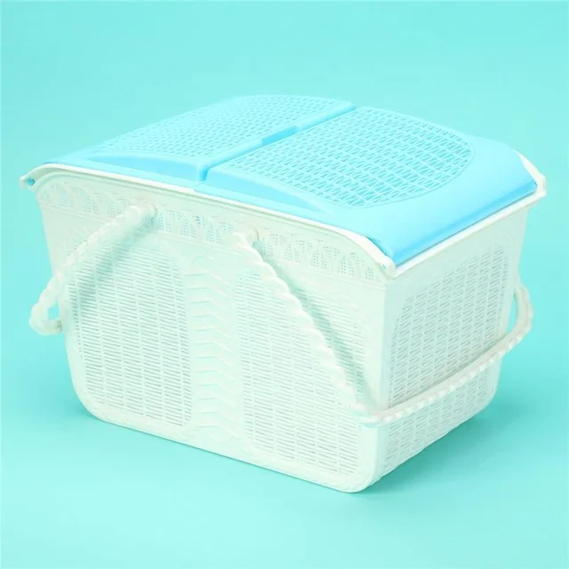 plastic basket with lid