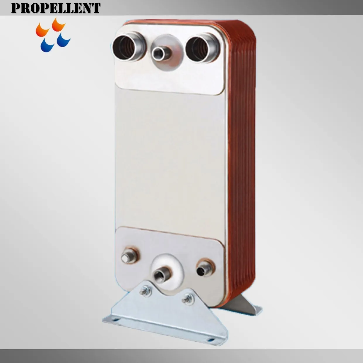 R410a Air Water Chiller Evaporator Copper Brazed Plate Heat Exchanger