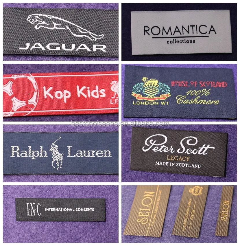 Wholesale Garment Woven Label/tag/customized Clothing Silk Screen Label ...