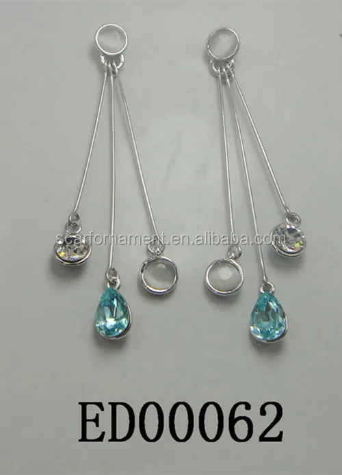 Simple Design Silver Chain Earrings New Models Jewelry For Women Simple Design Silver Chain Earrings New