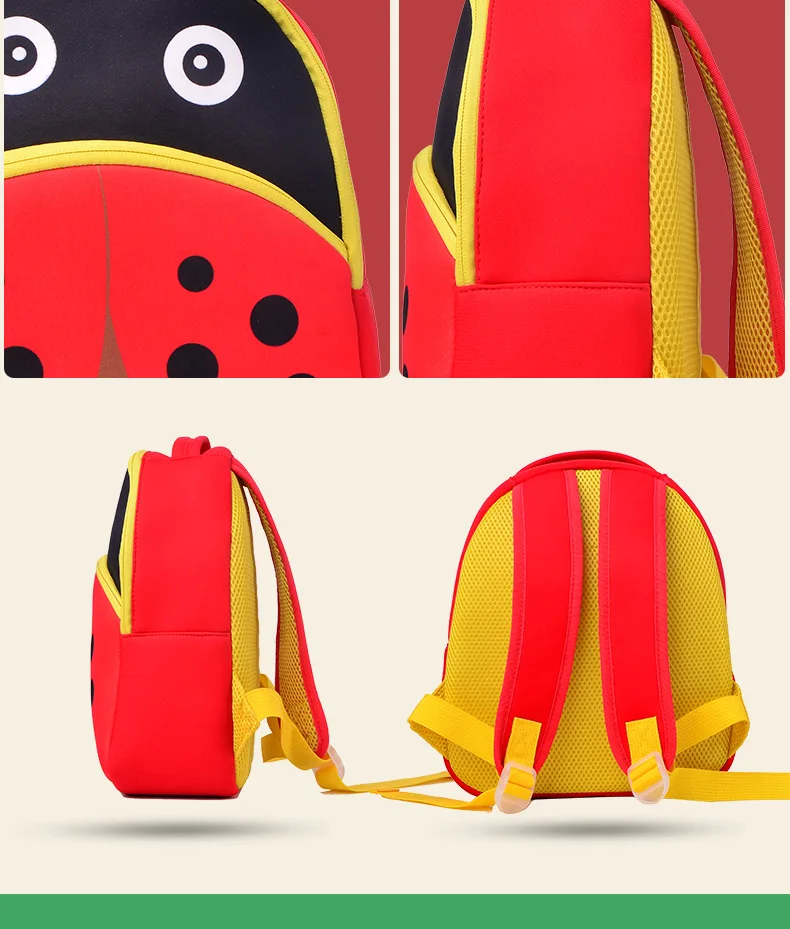 Kindergarten kids school backpack bag Neoprene cute animal backpack for young children toddler