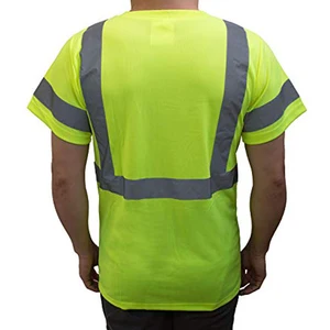 China Factory Custom Reflective t shirt Hi Vis Safety t Shirt Men's Short Sleeve Safety Work-wear China Factory Custom Reflective t shirt Hi Vis Safety t Shirt Men's Short Sleeve Safety Work-wear