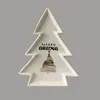 New design ceramic Christmas tree design plate Christmas dinnerware sets Christmas tableware sets