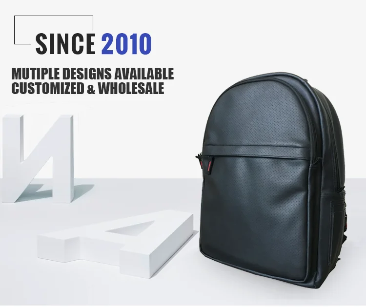 High quality China manufacturer men leather backpack