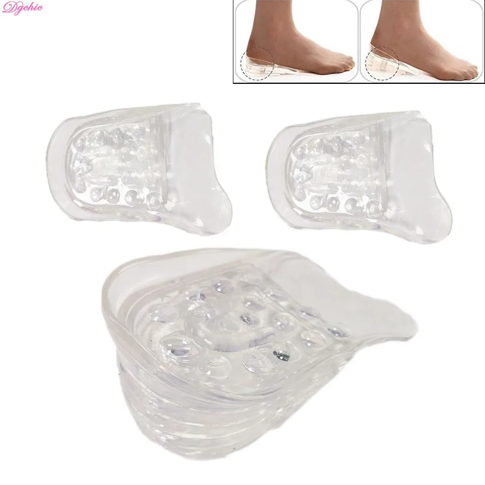 Foot Silicone Gel Inserts Heel Increase Insert Shoes Insole - Buy ...