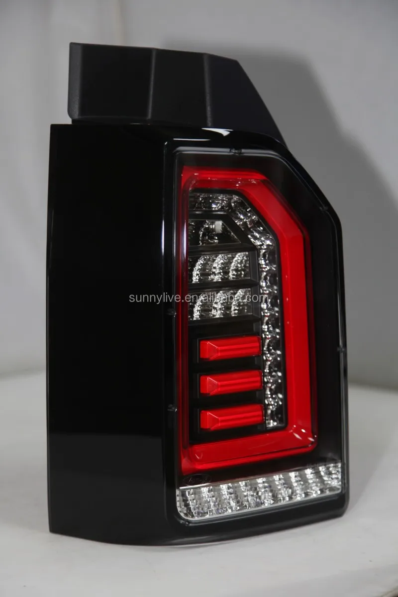 For Volkswagen Transporter T6 led rear light Black Housing Clear cover