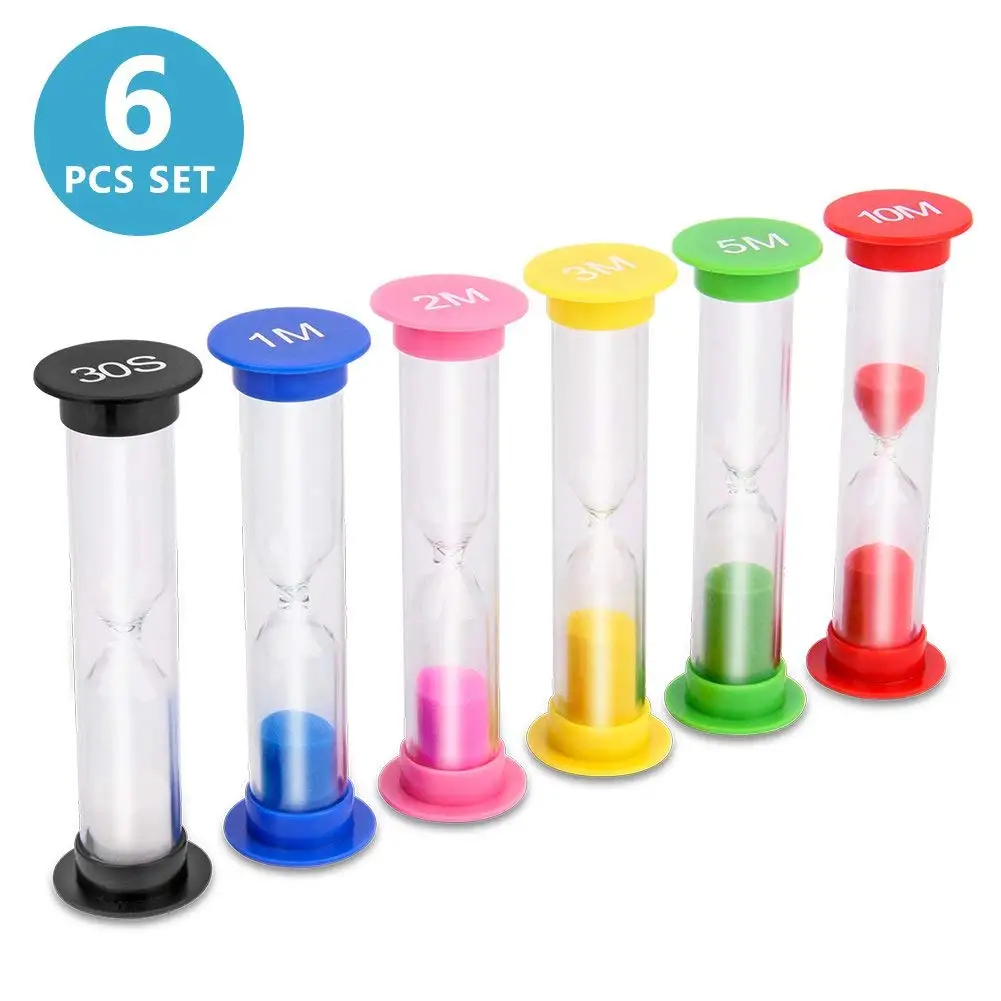 5mins Sand Timer 6 Colors Hourglass Timer 1min 3mins 10mins 15mins //30mi
