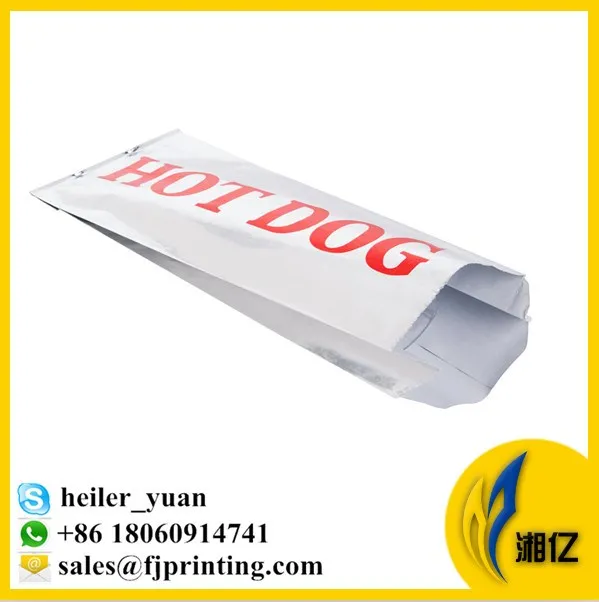 BBQ Kebab Hot Dog Aluinu Foil Lined Paper Bag Fast Food Bags - Roast Chicken Foil Bag And Sandwich Aluiniu Foil Bag Price - View #5