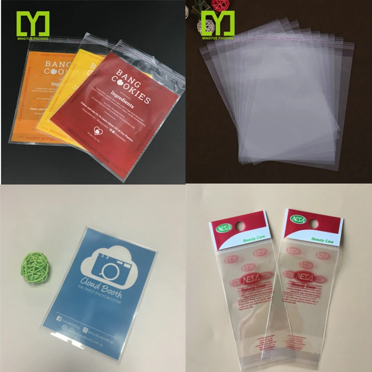 China Supplier Custom Made Self Clear Hair Extension Packaging Opp Bag ...