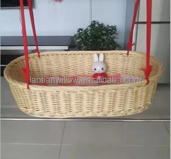 vintage wicker baby basket