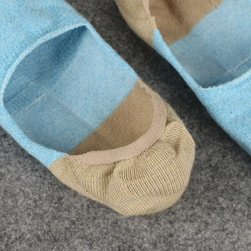 Invisible Summer Silica Gel Non-Slip Mens Custom No-Show Boat Socks