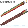 Rainbow Color Flocking Cowhide leather belt for professional weight fitness training belt