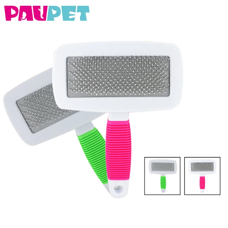  Self Cleaning Slicker Brush for Gently Removes Loose Undercoat, Mats and Tangled Hair with Your Dog or Cat Will Love Being Brus