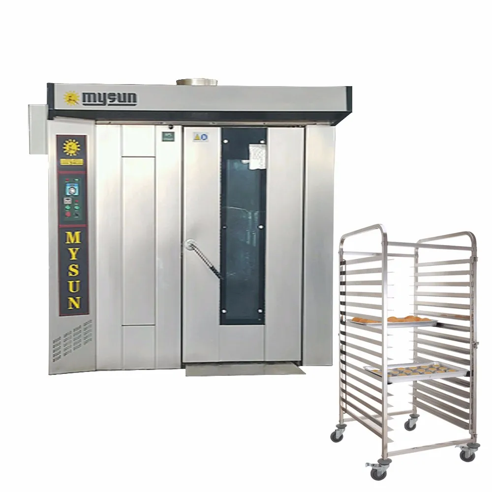 Natural Gas Rotating Rack Oven Baguette Loaf Cookies Bread Baking