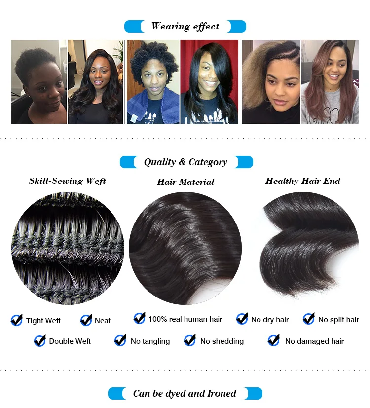 Bboss Remy High Quality Virgin Brazilian Brand Name Hair Weave Sew