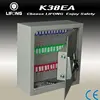Electronic key storage safe box with 55 and 76 hooks inside