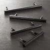 Wholesale Black Hexagon Solid Brass Kithcne Drawer Pull Iron Door Cabinet handle knob