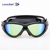 Fashionable design mirrored swimming goggles with wide view anti-fog no leaking swimming glasses for adults