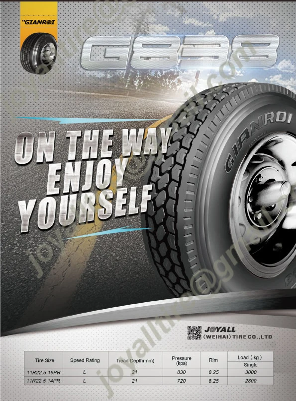 Tbr 285/75/24.5 A878 Tyres Factory Wholesale Tire Distributor Joyall