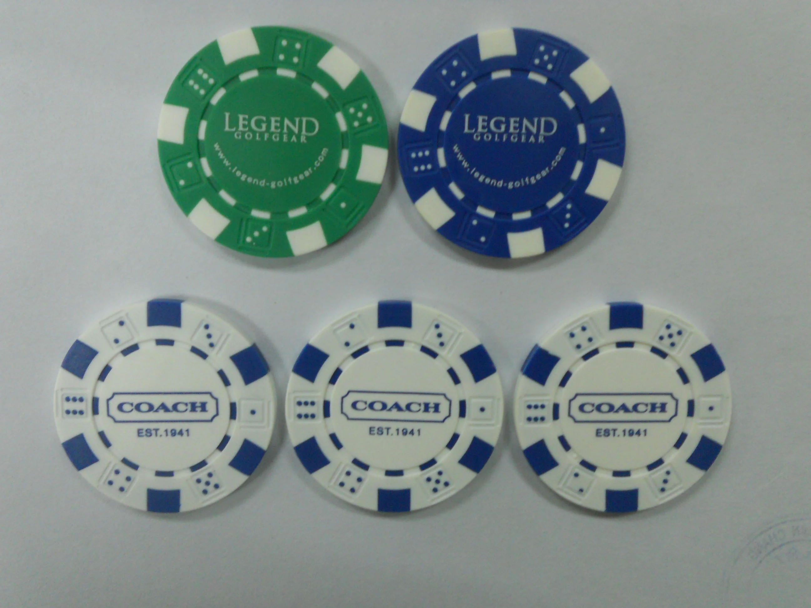 Custom Dice Poker Chip With Sublimation Your Pitucture Photography