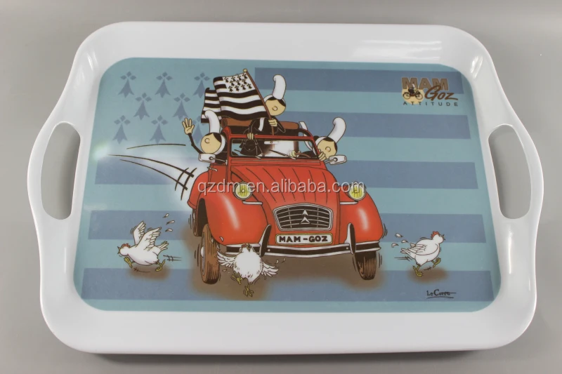 Wholesale Melamine Serving Tray , Plastic Tray 16inch