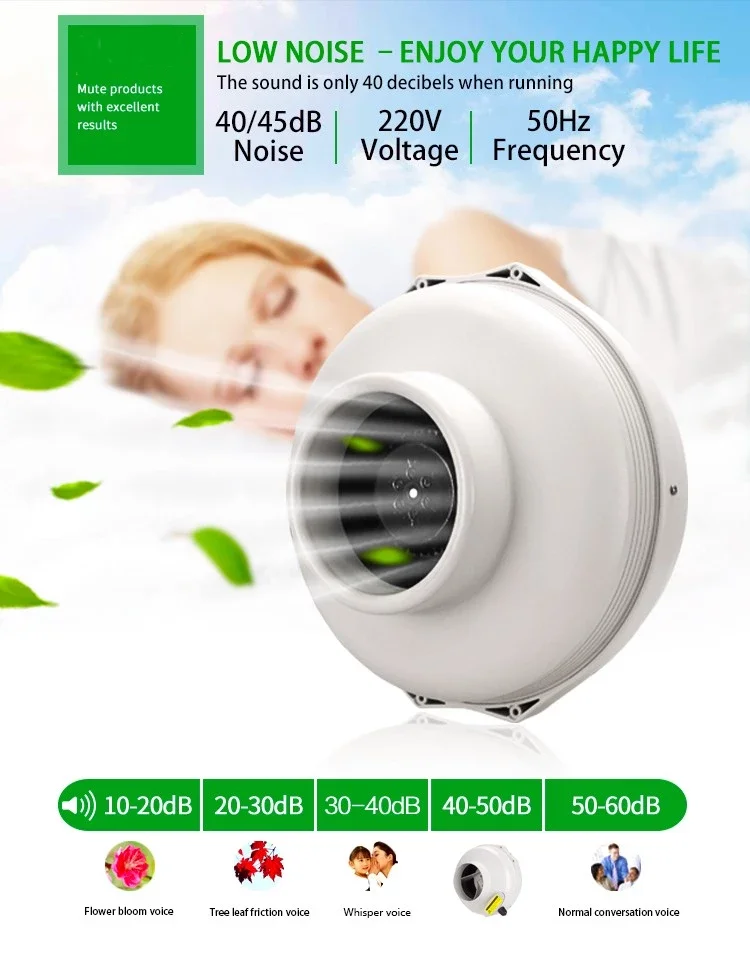 Centrifugal Fan, 200mm, 220V, Plastic+ABS - detail 6