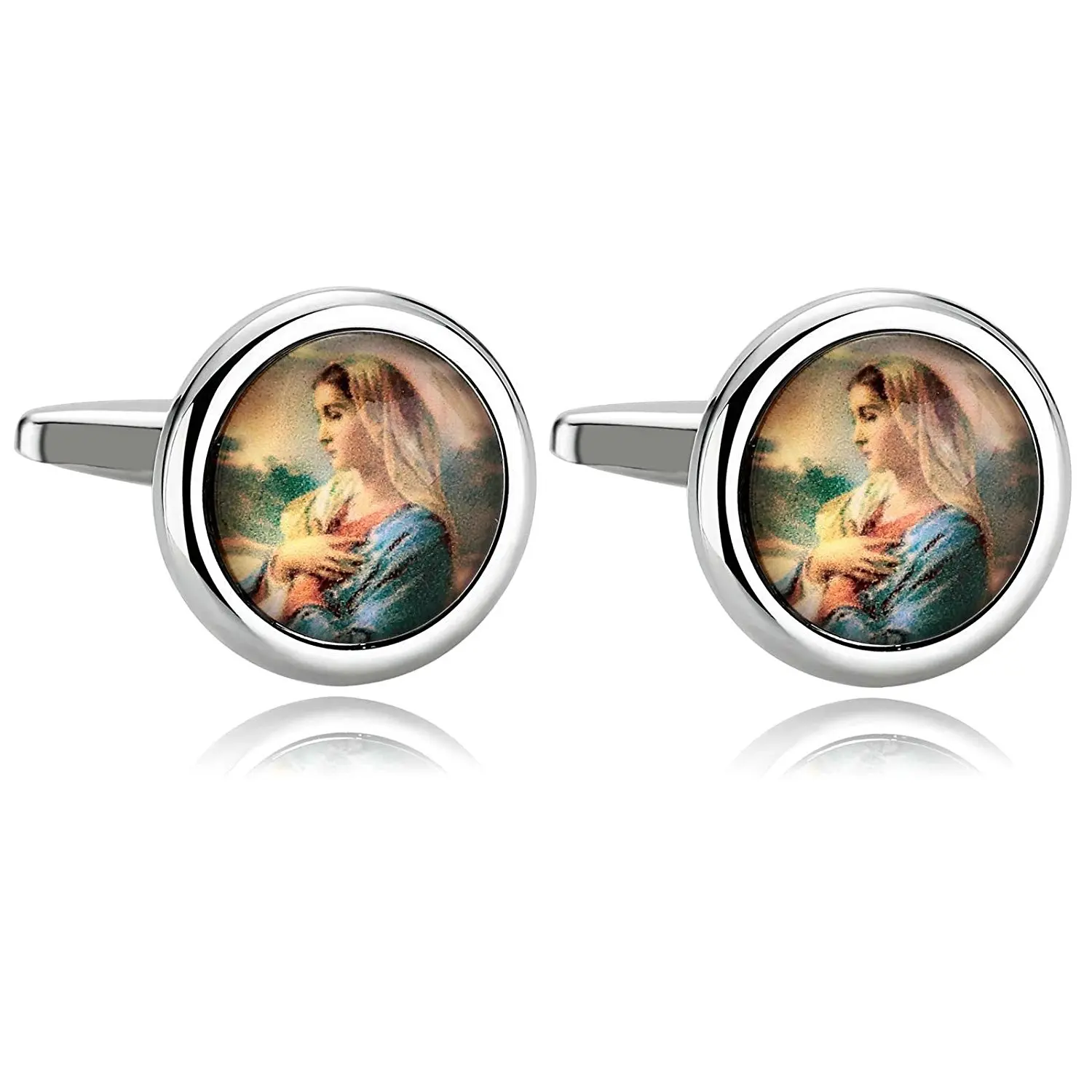 Aooaz 6 Styles Jewelry Mens Stainless Steel Cufflinks 2Pcs Tuxedo Shirt Business Wedding With Gift Box