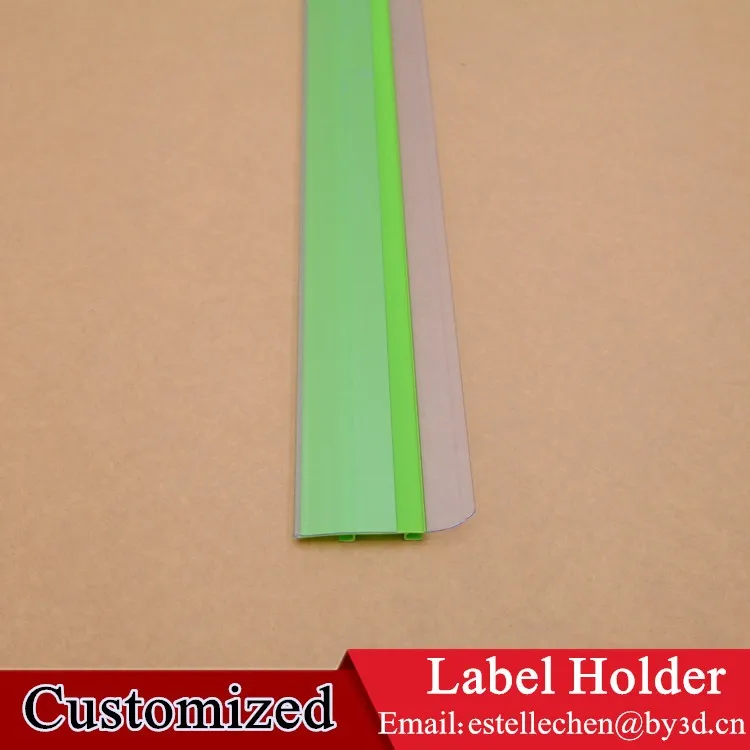 Merchandising Data Strip Label Holder For Double Wire Shelf Buy Label