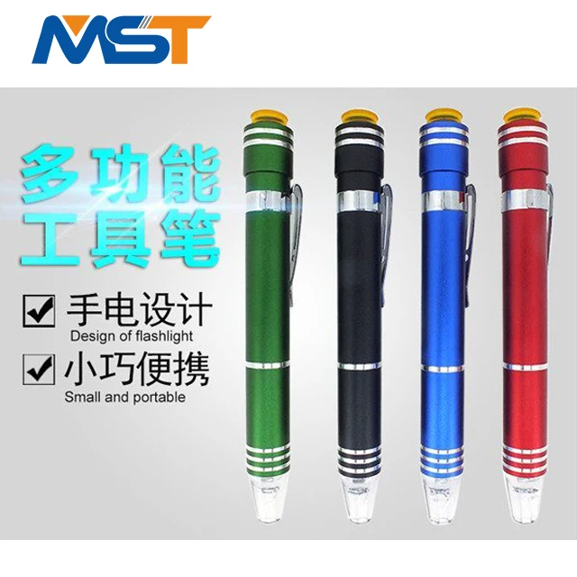 Promotional Customized Logo Multi-Screwdriver Metal Torch Tool Pen.jpg