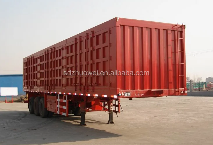 Zw Group Trailer Vehicle 40ft 53ft Enclosed Box Van Type Semi Trailer