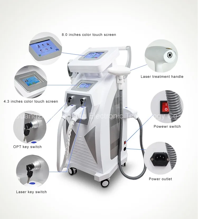 3 In 1 Multifunction Ipl Laser Hair Removal Machine/nd Yag Laser Ipl