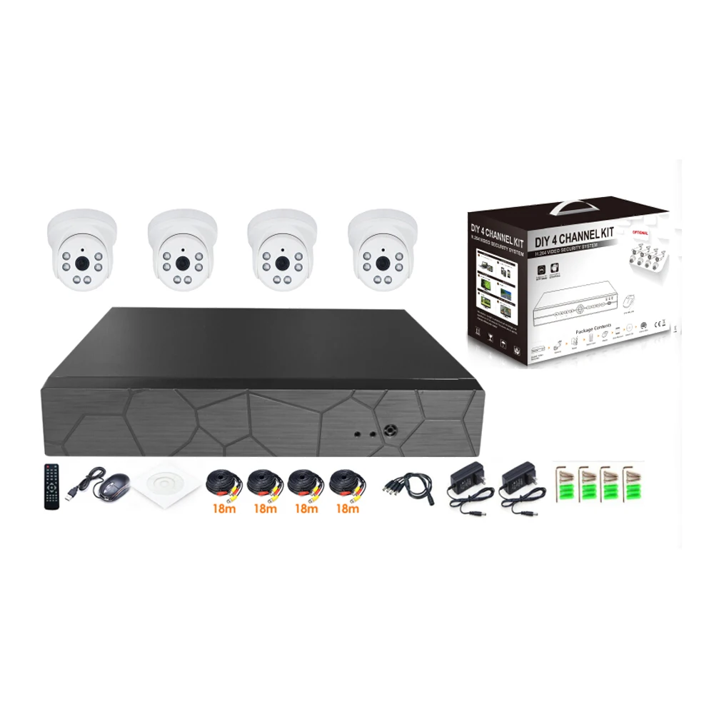 Xmeye App 4 Channels 1080p Cctv Dvr Kits 2mp Xvi Hidden Security Camera
