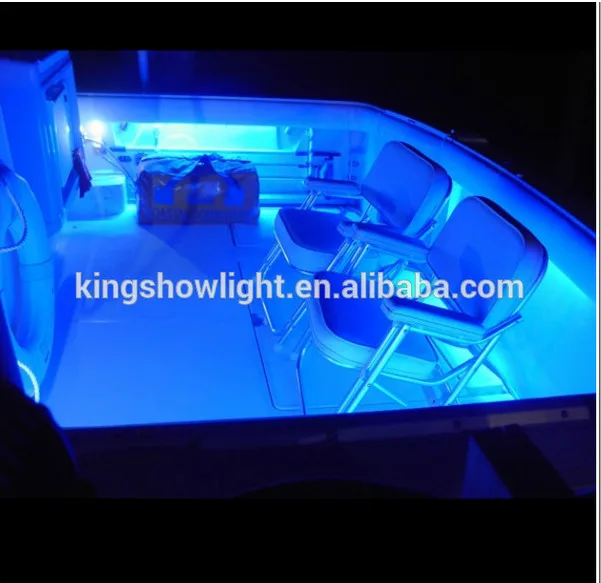 4pc 3W *3 LED IP68 waterproof blue pod led light for boat