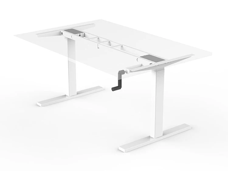 M1 Cheap Hand Crank Mechanism Height Adjustable Office Furniture Desk