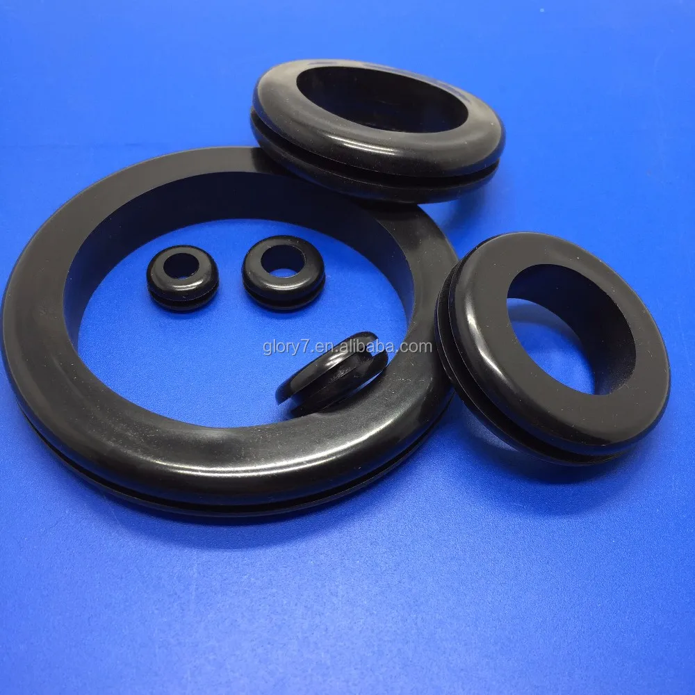 High Quality Soft Black Rubber Grommet For Electric Wire Protect Cable