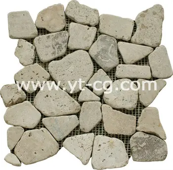 Beautiful Pebble Tile Stripe River Stone Tiles For Shower Floor