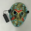 3D Freddy vs Jason Movie Theme Led Neon Mask Action Figure EL Light Luminous Cosplay Killer Mask Halloween Holiday Lighting