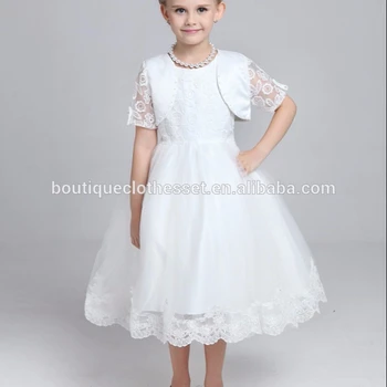 baby girl white wedding dress